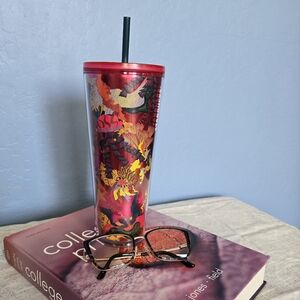 Starbucks 2023 Pink Ocean & Forest Cold Cup Tumbler 24 Ounce Venti Size